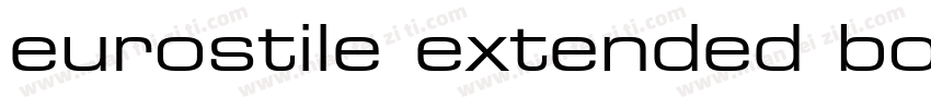 eurostile extended bold字体转换